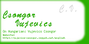 csongor vujevics business card